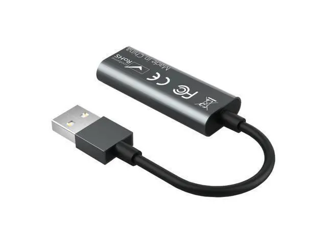 Alt view image 5 of 5 - Portable USB 2.0 Audio Video Capture Card 1080P to USB 2.0 Capture Card For Live Broadcasts Video Recording