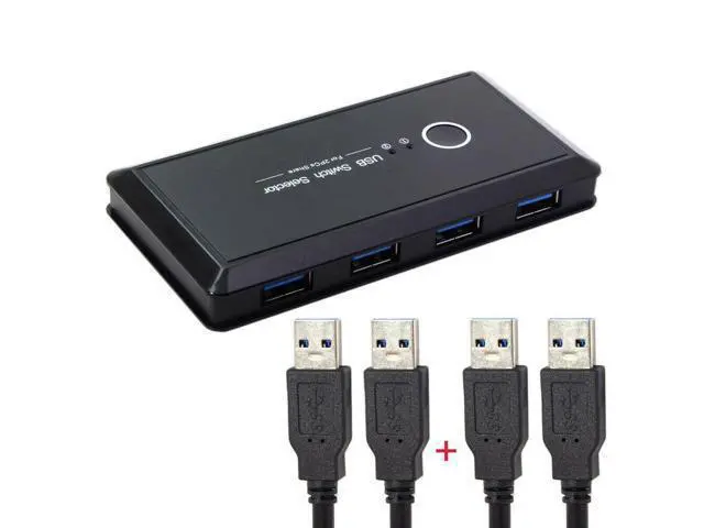 Alt view image 3 of 6 - USB 3.0 Sharing Switch / Selector 2 Computer Sharing 4 USB 3.0 Device KVM