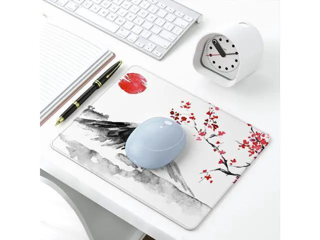 Alt view image 6 of 6 - Mouse Pad 30% Thicker Japanese Style Computer Mousepad Anti-Slip Rubber Mouse Mat with Stitched Edges for Gaming Office Laptop PC Women & Men 8 x 10 Thick 5mm Fujiyama Sakura