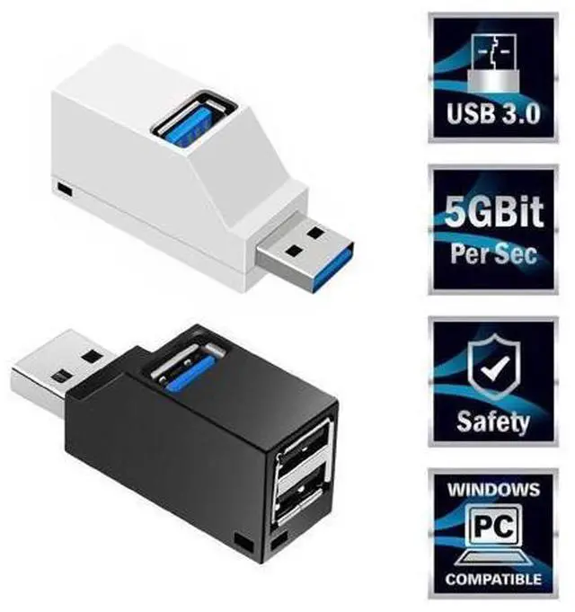 Main image of 3 Ports USB 3.0 Splitter Hub High Speed Transfer Splitter Box Adapter For PC Laptop MacBook Pro Accessories