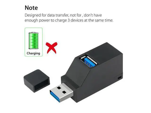 Alt view image 4 of 5 - 3 Ports USB 3.0 Splitter Hub High Speed Transfer Splitter Box Adapter For PC Laptop MacBook Pro Accessories