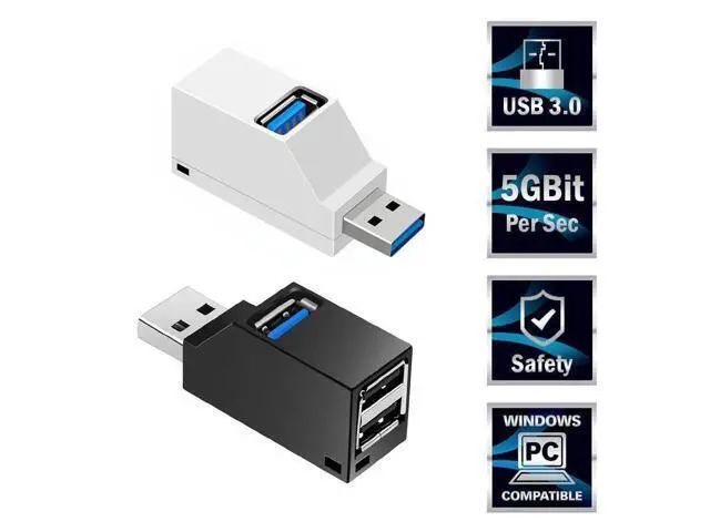 Main image of 1Pc Hot Sale Mini 3 Ports USB 3.0 /2.0 Hub High Speed Transfer Splitter Box Adapter For PC Laptop MacBook Pro Dropshipping