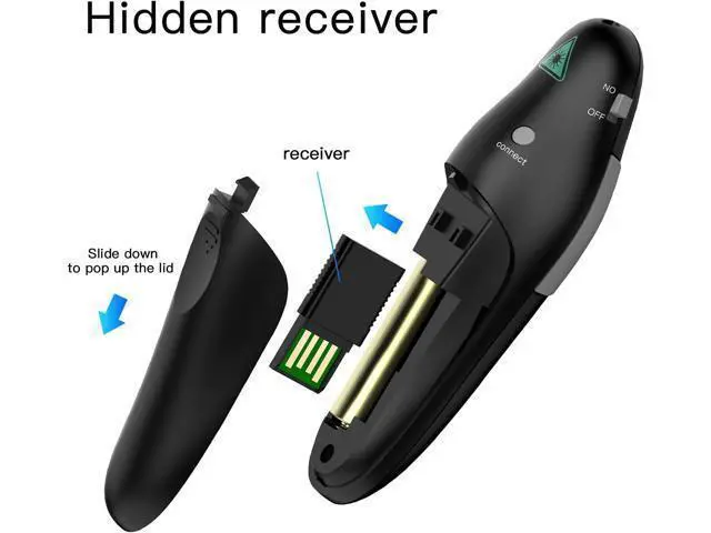 Alt view image 5 of 7 - Presentation Clicker Wireless Presenter Remote Clicker for PowerPoint Presentation Remote PPT PowerPoint Clicker Slide Clickers for Mac/Windows/Linux Computer/Laptop Google Slide/PPT/Keynote