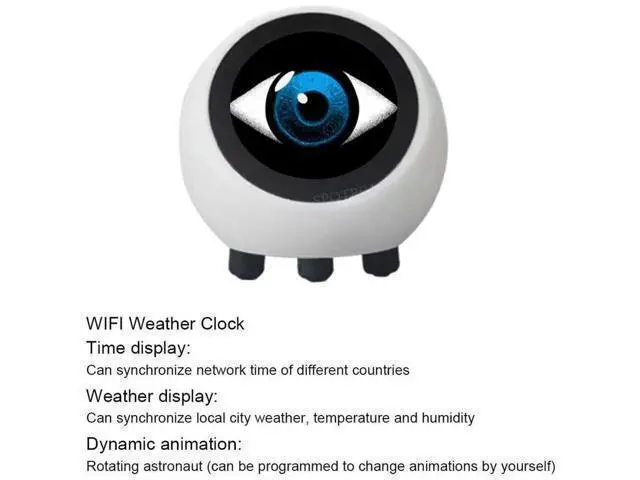 Alt view image 3 of 3 - ESP32-S3-1.28inch-AI DeepSeek XiaoZhi AI Voice Chat Robot 1.28 inch LCD N16R8 Development Board Astronaut Clock Desktop Ornament