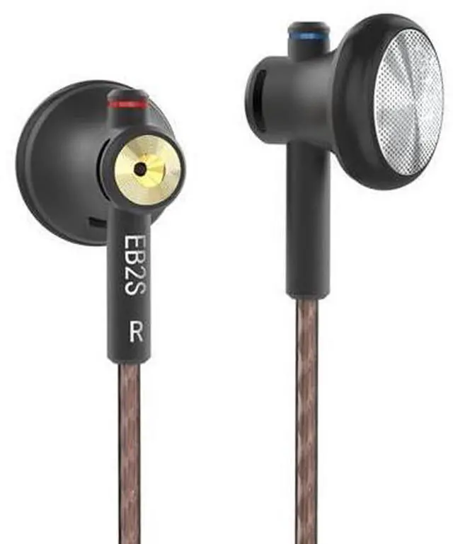 Main image of EB2S Wired Earphones, 15.4mm Dynamic Driver LCP Diaphragm, 4.4mm Balanced HiFi in-Ear Earbuds, Noise Isolation for Android Phones, PC, MP3 (4.4mm Balanced Black)