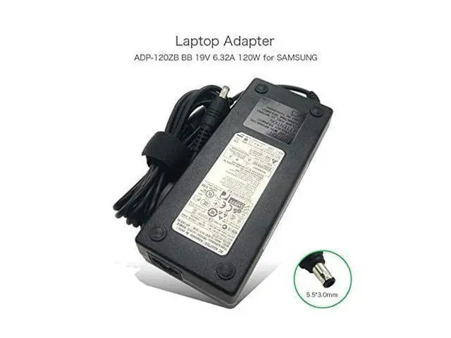 Alt view image 2 of 6 - 19V 6.32A 120W Portable Charger Compatible for Samsung 21.5-inch Series 3 5 All-in-One AD-12019G ADP-120ZB BB Delta Laptop Power Supply