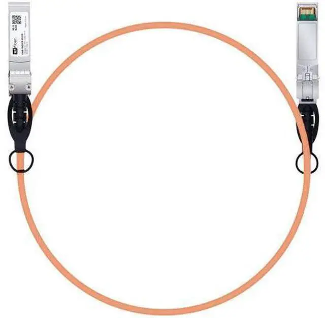 Main image of H!Fiber Orange SFP+ Cable, 10G SFP+ DAC, 1M(3.3ft), Passive Direct Attach Copper Twinax Cable for Cisco SFP-H10GB-CU1M, Ubiquiti UniFi UC-DAC-SFP+, Meraki, Mikrotik, Intel, Fortinet, Netgear