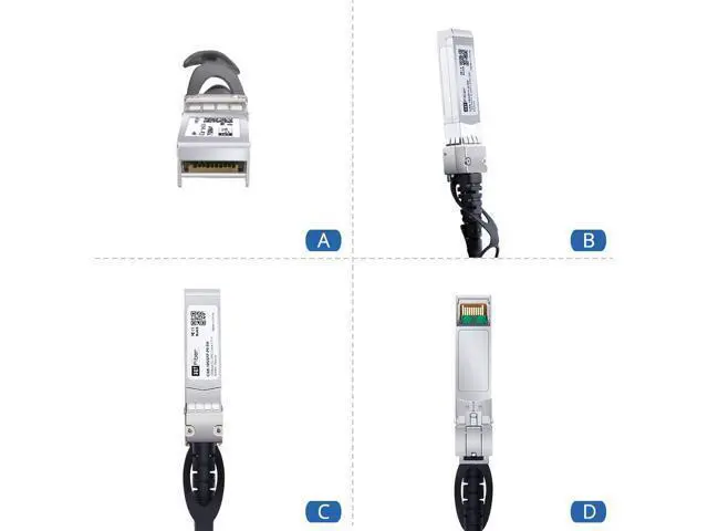 Alt view image 6 of 7 - H!Fiber SFP+ Cable, 10G SFP+ DAC, 1M(3.3ft), Passive Direct Attach Copper Twinax Cable for Cisco SFP-H10GB-CU1M, Ubiquiti UniFi UC-DAC-SFP+, Meraki, Mikrotik, Intel, Fortinet, Netgear and More