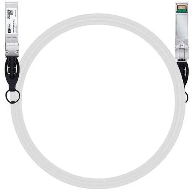 Main image of H!Fiber SFP+ Cable, 10G SFP+ DAC, 1.5M(5ft), Passive Direct Attach Copper Twinax Cable for Cisco SFP-H10GB-CU1.5M, Ubiquiti UniFi UC-DAC-SFP+, Meraki, Mikrotik, Intel, Fortinet, Netgear, White
