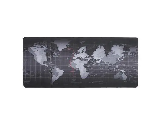 Alt view image 3 of 7 - World Map Large Extended Gaming Mouse Pad Mat with Stitched Edges, Waterproof, Thick 2mm, Wide & Long Mousepad 31.5x11.8x0.08"