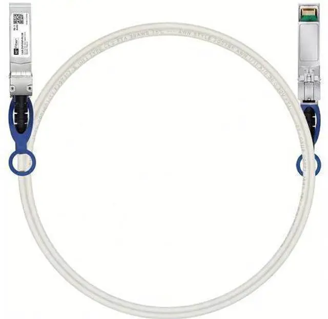 Main image of H!Fiber White 25G SFP+ Cable, 25GBASE-CR SFP28 to SFP28 DAC, 0.5m(1.64ft), Passive Direct Attach Copper Twinax Cable for Cisco SFP-H25GB-CU0.5M, Ubiquiti UC-DAC-SFP28, Supermicro and More