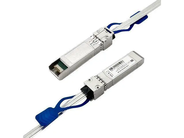 Alt view image 2 of 4 - H!Fiber Foldable 25G SFP+ Cable, 0.3m (0.98ft) SFP28 DAC, 3M Assembly, Passive Direct Attach Copper Twinax Cable, Compatible with Cisco, Ubiquiti, for Data Center Switch Connections in 24U Rack