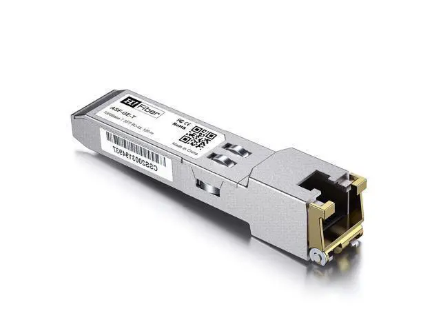 Alt view image 4 of 7 - H!Fiber 1G SFP to RJ45 Module, 1000Base-T Gigabit Ethernet Copper SFP Transceiver, 1.25Gb for Cisco GLC-T/SFP-GE-T, Meraki MA-SFP-1GB-TX, Mikrotik, Ubiquiti UniFi UF-RJ45-1G, Intel, Netgear, 100m