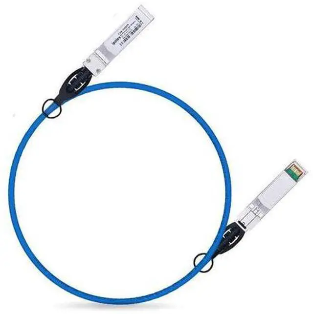 Main image of Colored 10G SFP+ Twinax Cable, Direct Attach Copper(DAC) Passive Cable in Blue, 1m (3.28ft), for Cisco SFP-H10GB-CU1M, Meraki, Ubiquiti, Mikrotik, Intel, Fortinet, Netgear, D-Link