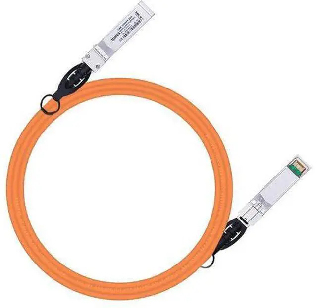 Main image of Colored 10G SFP+ Twinax Cable, Direct Attach Copper(DAC) Passive Cable, 2m (6.56ft) in Orange, for Cisco SFP-H10GB-CU2M, Meraki, Ubiquit, Mikrotik, Intel, Fortinet, Netgear and More