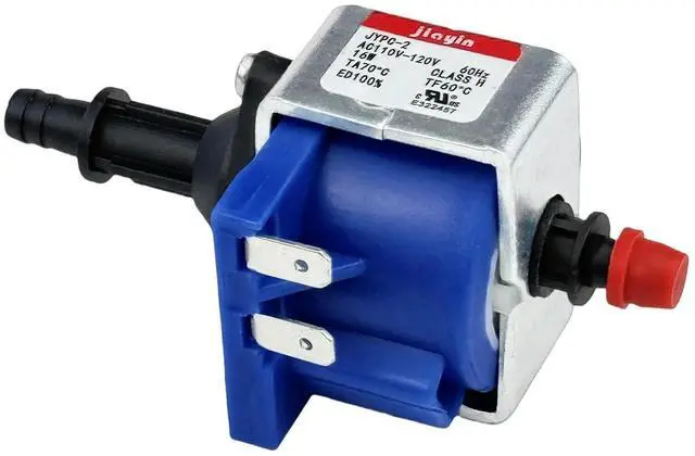 Main image of Jiayin JYPC-2 Electromagnetic Solenoid Water Pump 90cc/min, compatible with Electric iron, steam mop/garment steamer/coffee machine, etc, AC 110V - 120V 60Hz 16W