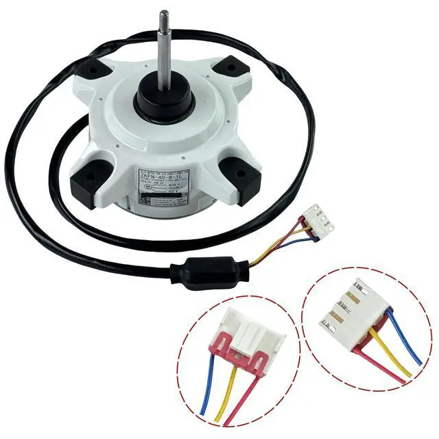 Alt view image 5 of 6 - BLDC Motor for Air Conditioning Fan ZKFN-40-8-1L, DC310V 40W 8P CCW Air Conditioner External Machine Cooling Motor ZKFN-40-8-1L for Mini Split Outdoor Unit Ductless System 800r/min IPX4