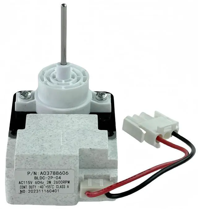 Alt view image 5 of 7 - 5304521244 Evaporator Fan Motor(OEM) fit for Frigidaire, White Westinghouse Replace 4960980, AP6888327, PS12724118 EAP12724118,AC115V, 3W 60Hz 2600RPM Evaporator Fan Motor