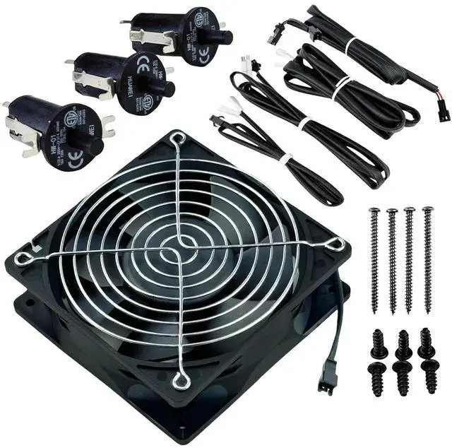 Main image of 9904190040 Fan and Lid/Door Switch Kit for Masterbuilt Gravity Series 560 800 1050 XL Digital Charcoal Grill and Smoker Combo, fit for MB20040220,MB20041020,MB20041220,MB20041320,MB20040221,MB20042221