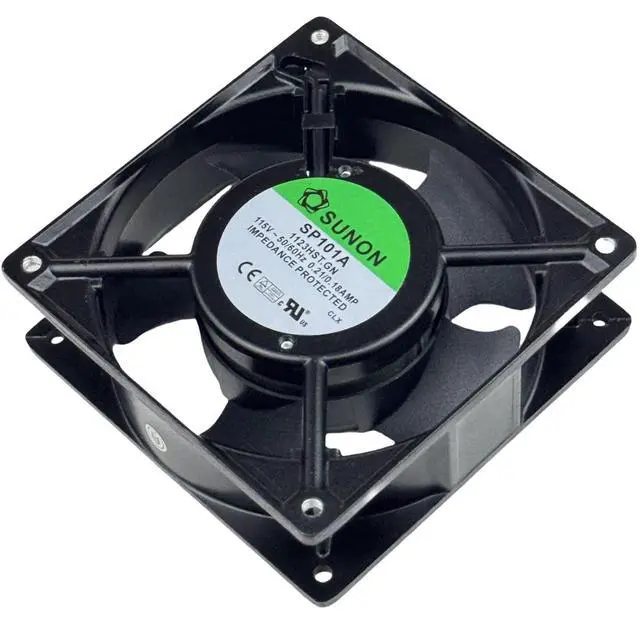 Alt view image 7 of 7 - for SUNON SP101A-1123HST.GN Cooling Fan,115V 50/60Hz 0.21/0.18AMP 120X120×38mm Dual Ball Bearing Cooling Fan,2900RPM 2-pin Connector