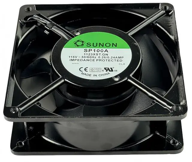 Alt view image 5 of 7 - for Sunon SP100A-1123XST.GN 115V AC 120x120x38mm Cooling Fan 50/60Hz 0.26/0.24A AC Axial Fan 50 dB 1800 RPM 2-Pin