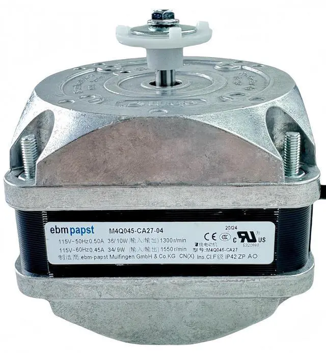 Main image of for ebm-papst M4Q045-CA27-04 Freezer Condenser Fan Motor, 115V AC Fan Motor Compatible with Qideyipe,0.45/0.5A 50Hz/60Hz 1550RPM,Refrigerator Cover Pole Motor M4Q045-CA27-04