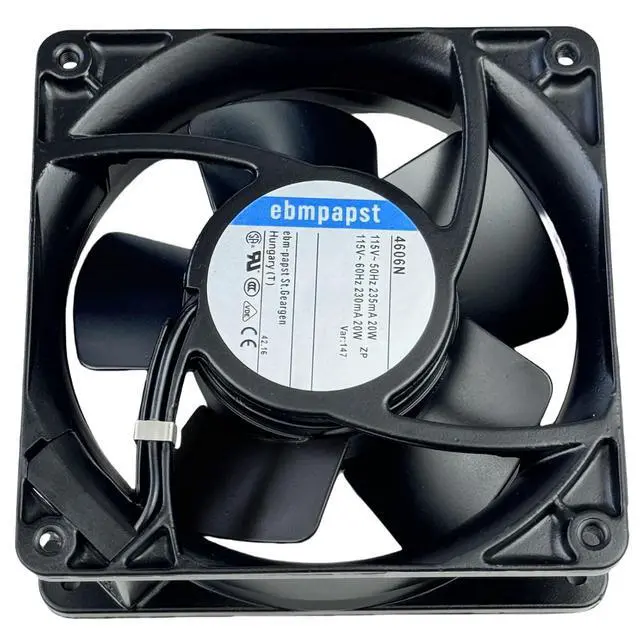Alt view image 6 of 7 - for ebmpapst 4606N All Metal High Temperature Resistant Axial Cooling Fan 2-Pin 120x120x38mm 115V-AC 50-60Hz 0.235A 120mm.