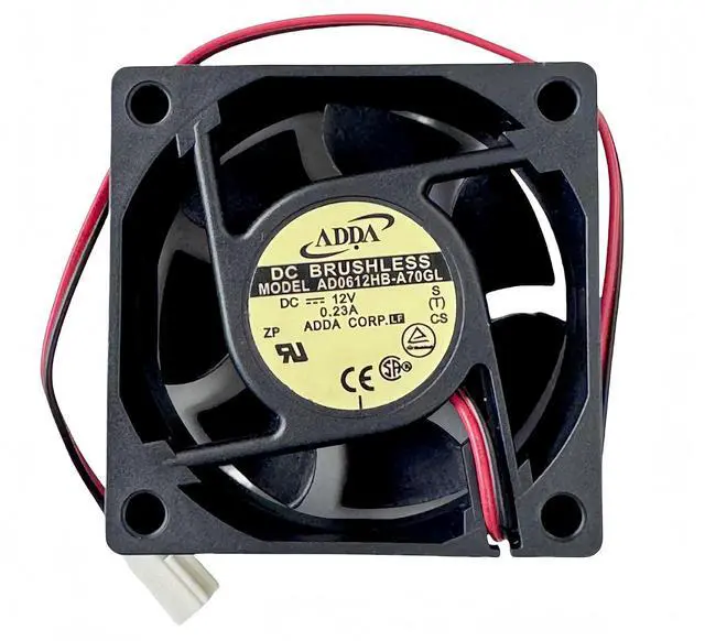 Main image of for ADDA AD0612HB-A70GL Cooling Fan, 12V 0.23A 6CM 6025 2-Wire DC BRUSHL ESS Fan Chassis Fan