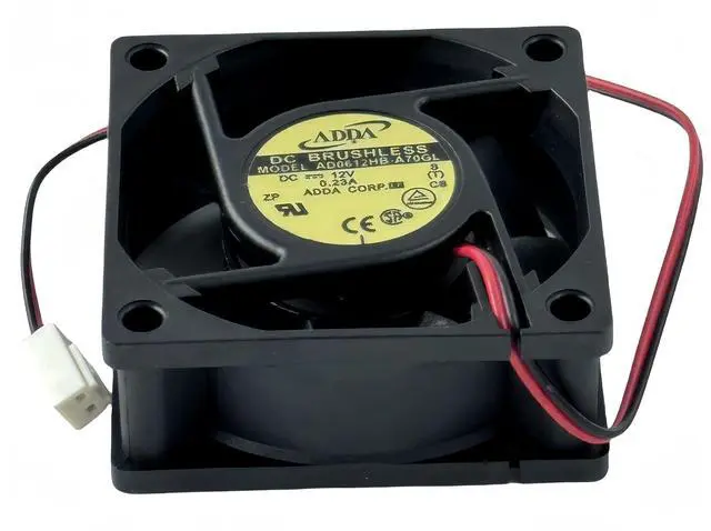 Alt view image 6 of 7 - for ADDA AD0612HB-A70GL Cooling Fan, 12V 0.23A 6CM 6025 2-Wire DC BRUSHL ESS Fan Chassis Fan