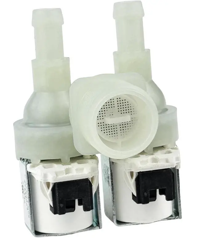 Alt view image 7 of 7 - 529730 Valve Inlet (OEM) fit for Fisher & Paykel Dishwasher, Replace 33390003, 522146,526850,AP6792087 Dishwasher Double Inlet Valve 24V