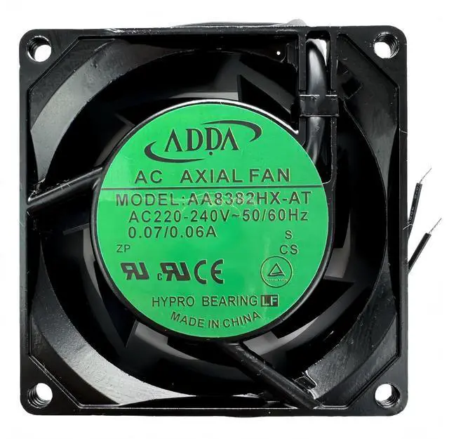 Main image of for ADDA AA8382HX-AT 8038 AC Cooling Fan 220V-240V 0.06/0.07A 8CM 80X80X38mm 2-Wire AC AXIAL Fan