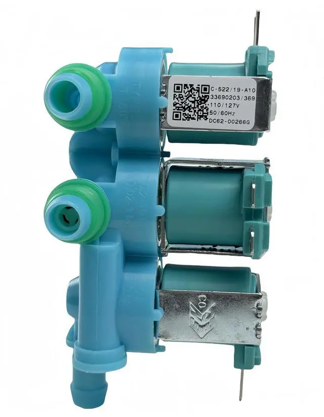 Alt view image 2 of 7 - DC62-00266G Washer Water Inlet Valve Assembly Compatible with Samsung Washing Machine, Replaces AP5966622, PS11719652 Solenoid Valve. 110V/127V 50/60Hz