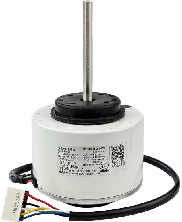 Main image of Air Conditioning Motor WZDK58-38G SIC-55CVL-F159-1 DC Brushless Motor, 310V 58W 1350r/min CCW Inverter Air Conditioner Brushless DC Motor for air Conditioner