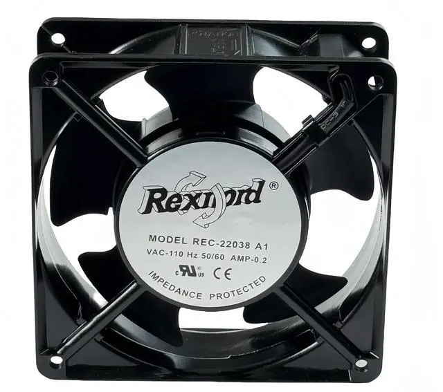 Alt view image 3 of 7 - for REC-22038A1 Cooling Fan VAC 110V 50/60HZ 0.2A 120×120×38mm 12038 AC AXIAL Fan REC-22038 A1