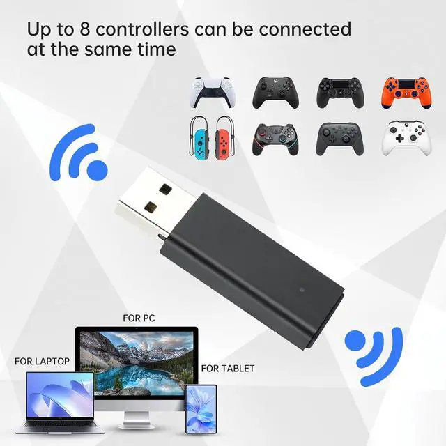 Alt view image 5 of 7 - ELUTENG Xbox Adapter for PC Xbox Wireless Adapters Bluetooth 5.0 Xbox Controller Wireless Adapter Dongle, Elite|Elite Series 2, Xbox Series X|S Controller