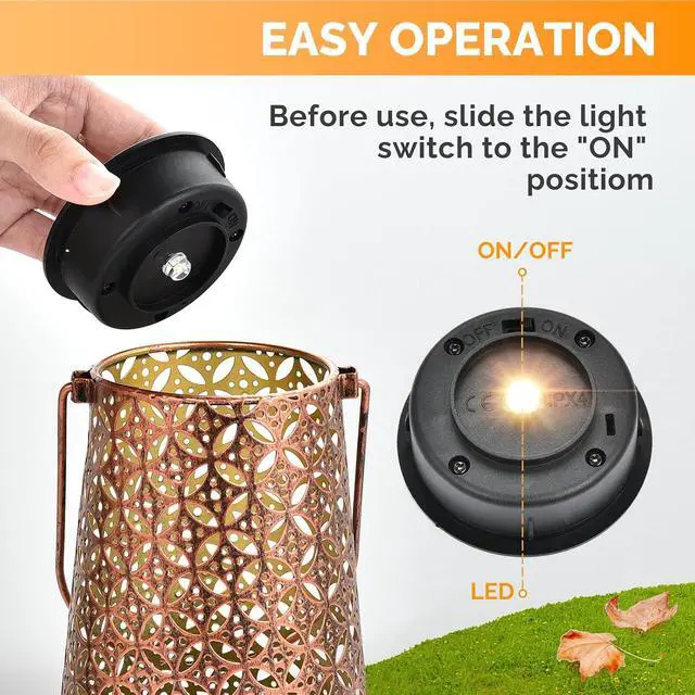 Alt view image 5 of 7 - ELUTENG Solar Light Replacement Top 4 Pack (Top Size 2.76 inch, Bottom Size 2.42 inch) LED Solar Lantern Light Lids Outdoor Waterproof Replacement Solar Light Tops Warm White LED