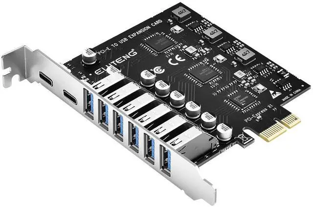 Alt view image 2 of 7 - ELUTENG PCIE USB 3.0 Card PCI Express to USB Expansion Card 8 Ports with PCIE USB 3.0 Card 7 Ports PCI Express to USB Expansion Card