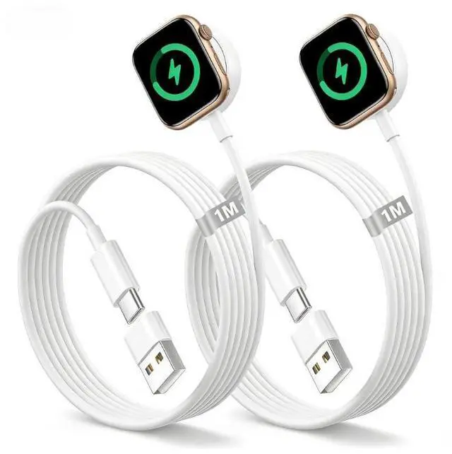 Main image of ELUTENG Watch Charger for Apple Watch 2 Pack Magnetic Charging Cable for iWatch with USB Adapter USB C Portable Charging Cable 3ft Compatible with App