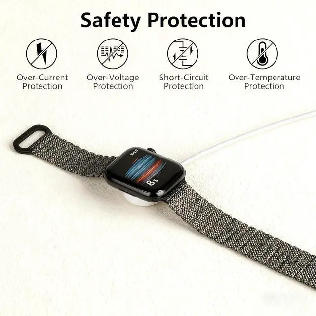 Alt view image 4 of 6 - ELUTENG Watch Charger Compatible for Apple Watch 2 Pack Magnetic Charging Cable with USB Adapter USB C Portable Charging Cable 6.56ft Compatible with Apple Watch Series 9 8 7 6 5 4 3 2 1 SE Ultra