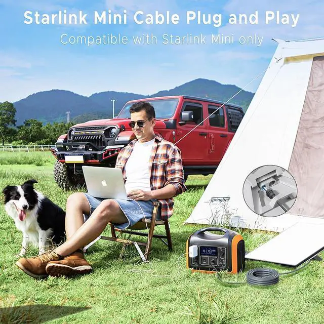 Alt view image 5 of 7 - ELUTENG Starlink Mini Power Cable 5ft Max 100W Input USB C to DC Cord Waterproof USB Type C to DC Cable 18AWG Starlink Mini Accessories Compatible with 65W PD & 28V PPS 20V Protocols 1.5M/5Ft