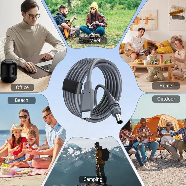 Alt view image 6 of 7 - ELUTENG Starlink Mini Power Cable 15Ft Max 100W Input USB C to DC Cord Waterproof USB Type C to DC Cable 18AWG Starlink Mini Accessories Compatible with 65W PD & 28V PPS 20V Protocols 4.5M/15Ft