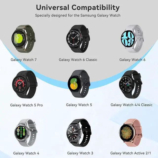 Alt view image 2 of 7 - ELUTENG Charger for Samsung Galaxy Watch 7 6 5 4 3.3FT/1M USB C Wireless Charging Cable Dock with USB Adapter Magnetic Charger Cable Cord for Galaxy Watch 6 Classic 5 Pro 4 Classic Ultra Active 2
