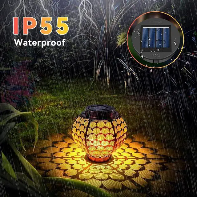 Alt view image 4 of 7 - ELUTENG Solar Light Replacement Top 16 Pack (Top Size 3.15 inch, Bottom Size 2.83 inch) LED Solar Lantern Light Lids Outdoor Waterproof Replacement Solar Light Tops Warm White LED