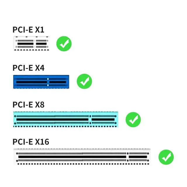 Alt view image 5 of 7 - ELUTENG PCIe NVMe Adapter with Aluminum Heatsink M.2 PCIe Adapter Supports PCI-Express X1 X4 X8 X16 Slots NVMe PCIe Card Low Profile Bracket Max 4TB Support 2230 2242 2260 2280 SSD