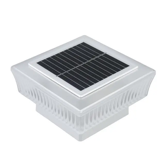 Alt view image 7 of 7 - ELUTENG Solar Post Cap Lights, IP64 Waterproof Outdoor LED Fence Post Lights for 4x4 Wood & Vinyl Posts, High Brightness Solar Deck Lights for Patio, Porch, Yard and Garden Decoration