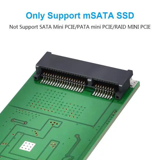 Alt view image 7 of 7 - ELUTENG M.2 to USB Adapter M.2 NVME/NGFF Hard Drive with mSATA to USB 3.0 Adapter
