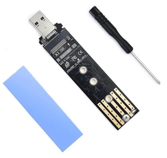 Main image of ELUTENG M.2 to USB Adapter Dual Protocol M.2 NVME SATA Hard Drive USB3.1 Gen2 10Gbps USB to NVME PCI-E SSD Reader M Key & B+M Key Max 4TB Support UASP for 2280 2260 2242 2230 SSD Enclosure