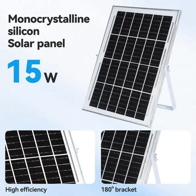 Alt view image 5 of 7 - ELUTENG Solar Powered Fan 5 Inch 15W Max 3000 RPM Waterproof Dual Solar Exhaust Fans with 10ft DC Cable and Installation Kits Chicken Coop Ventilator for Greenhouse, Shed, Pet House, Outdoors
