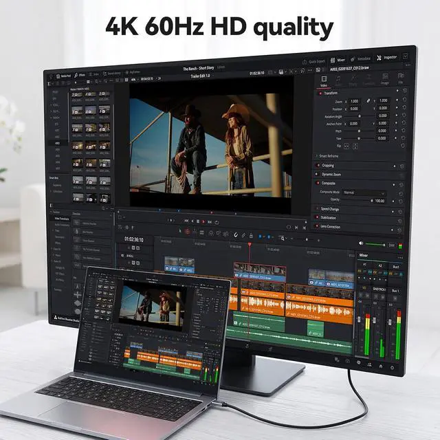 Alt view image 5 of 7 - ELUTENG Right Angle USB C to USB C Cable 6.6ft 10Gbps High Speed Transfer 100W Type C Fast Charging Cord 4K@60Hz Durable Nylon Braided USBC Cables 2m for Phone, MacBook, Laptop, VR Link, Steam Deck