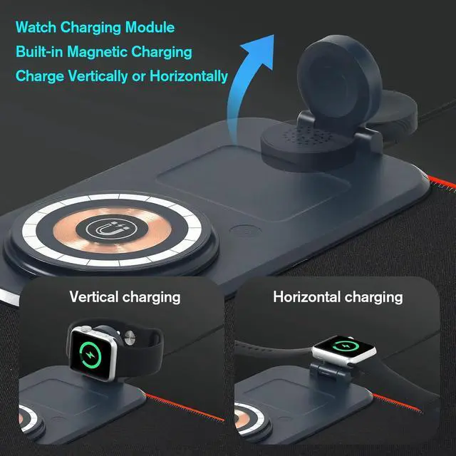 Alt view image 7 of 7 - ELUTENG 4-in-1 RGB Gaming Mouse Pad with Phone Holder, Wireless Charging Desk Mat, Waterproof Ultra-Smooth Large Keyboard Pad, Non-Slip Base Home Office Desk Mat 35.43"x15.75"